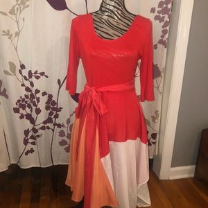 Anthropology Satin silky dress